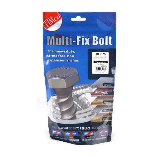 TIMCO Multi-Fix Bolts Hex Head Exterior Silver - 10.0 x 75 - Image