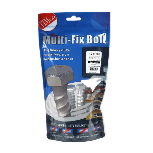 TIMCO Multi-Fix Bolts Hex Head Exterior Silver - 12.0 x 100 - Image