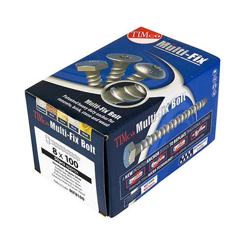 TIMCO Multi-Fix Bolts Hex Head Exterior Silver - 12.0 x 130 - Image
