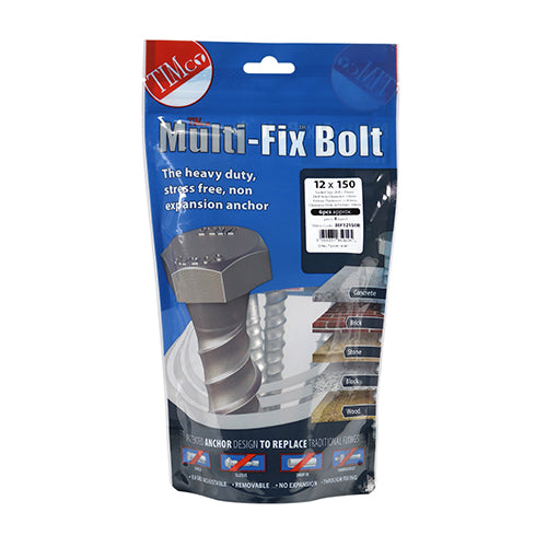 TIMCO Multi-Fix Bolts Hex Head Exterior Silver - 12.0 x 150 - Image