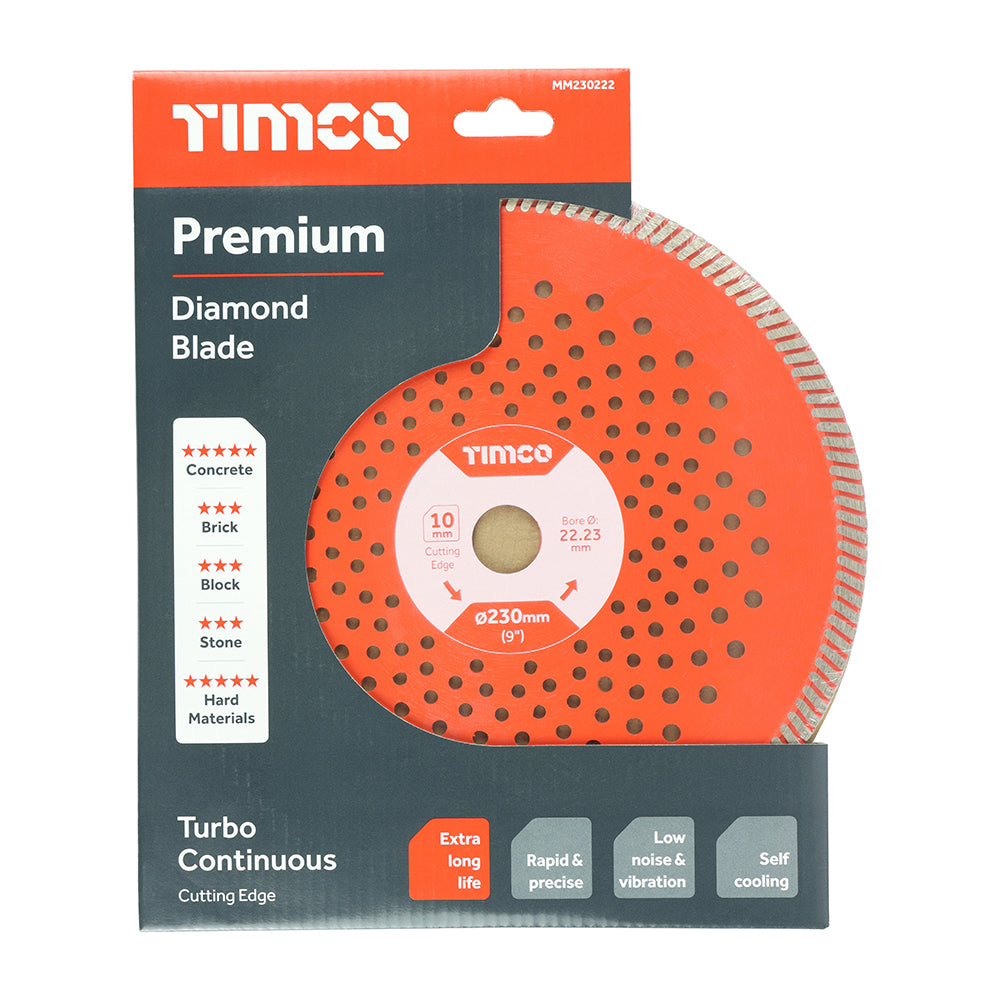TIMCO Premium Diamond Blade Continuous - 230 x 22.2 - Image