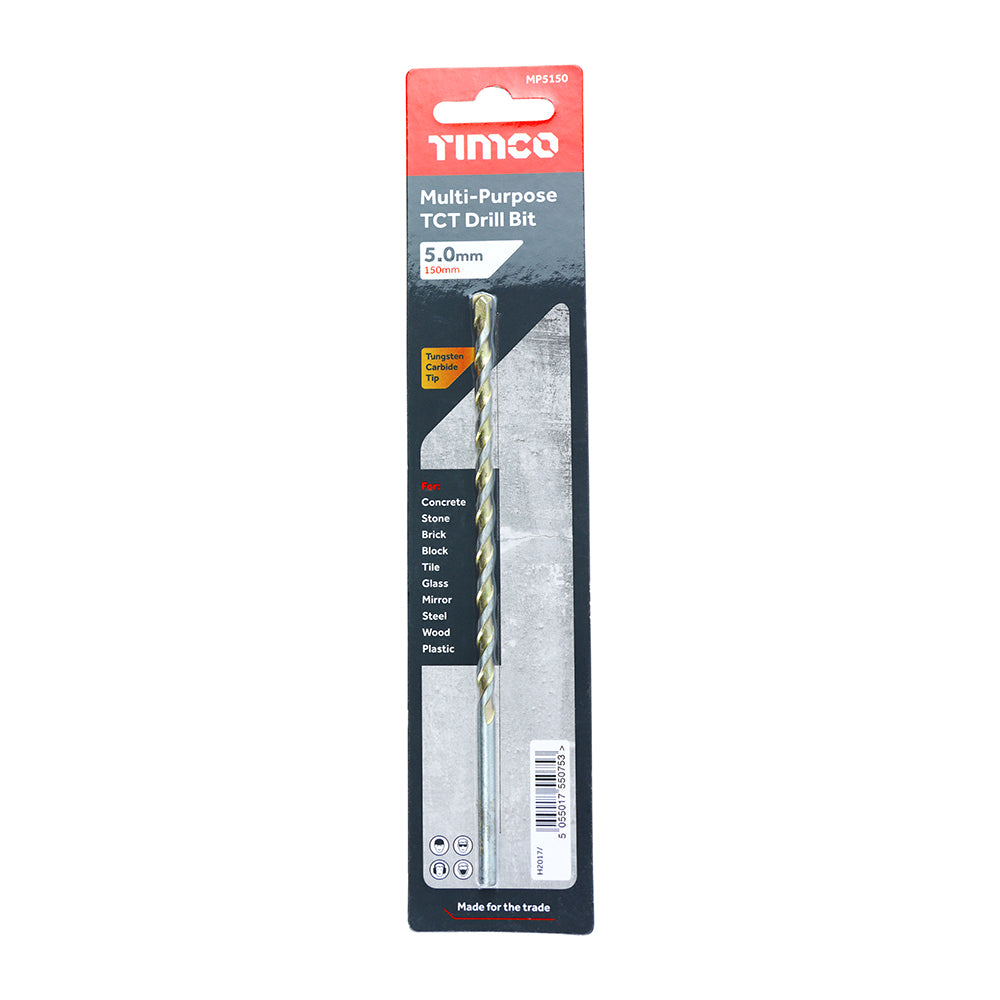 TIMCO TCT Multi-Purpose Drill Bits - 5.0 x 150 - Image