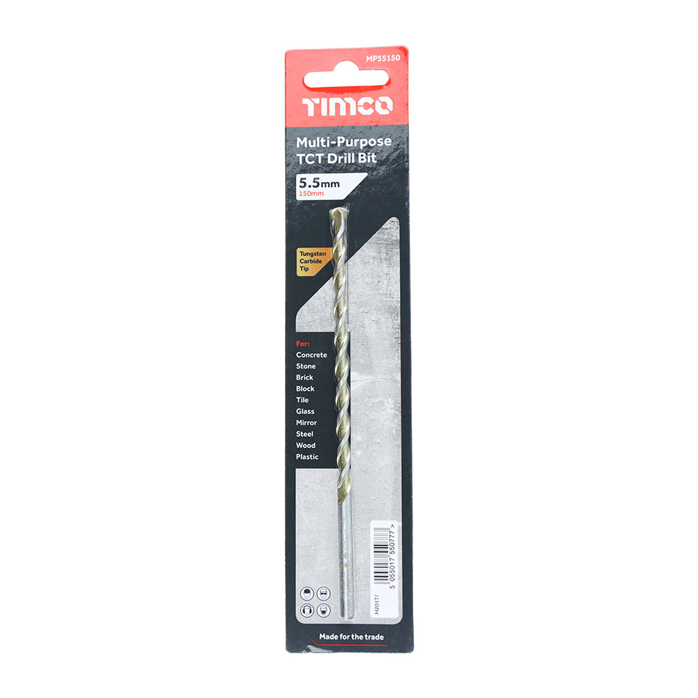TIMCO TCT Multi-Purpose Drill Bits - 5.5 x 150 - Image