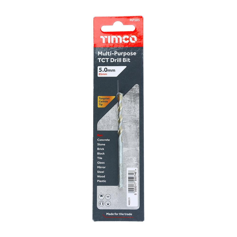 TIMCO TCT Multi-Purpose Drill Bits - 5.0 x 85 - Image