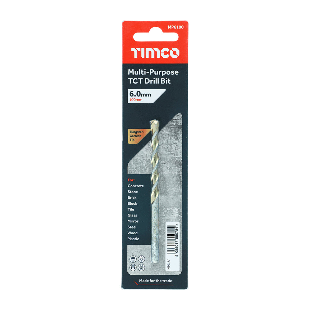 TIMCO TCT Multi-Purpose Drill Bits - 6.0 x 100 - Image