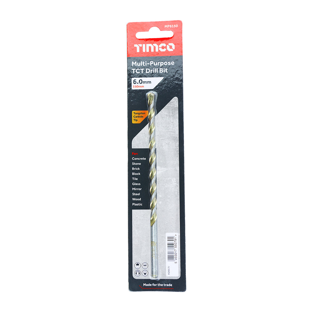 TIMCO TCT Multi-Purpose Drill Bits - 6.0 x 150 - Image