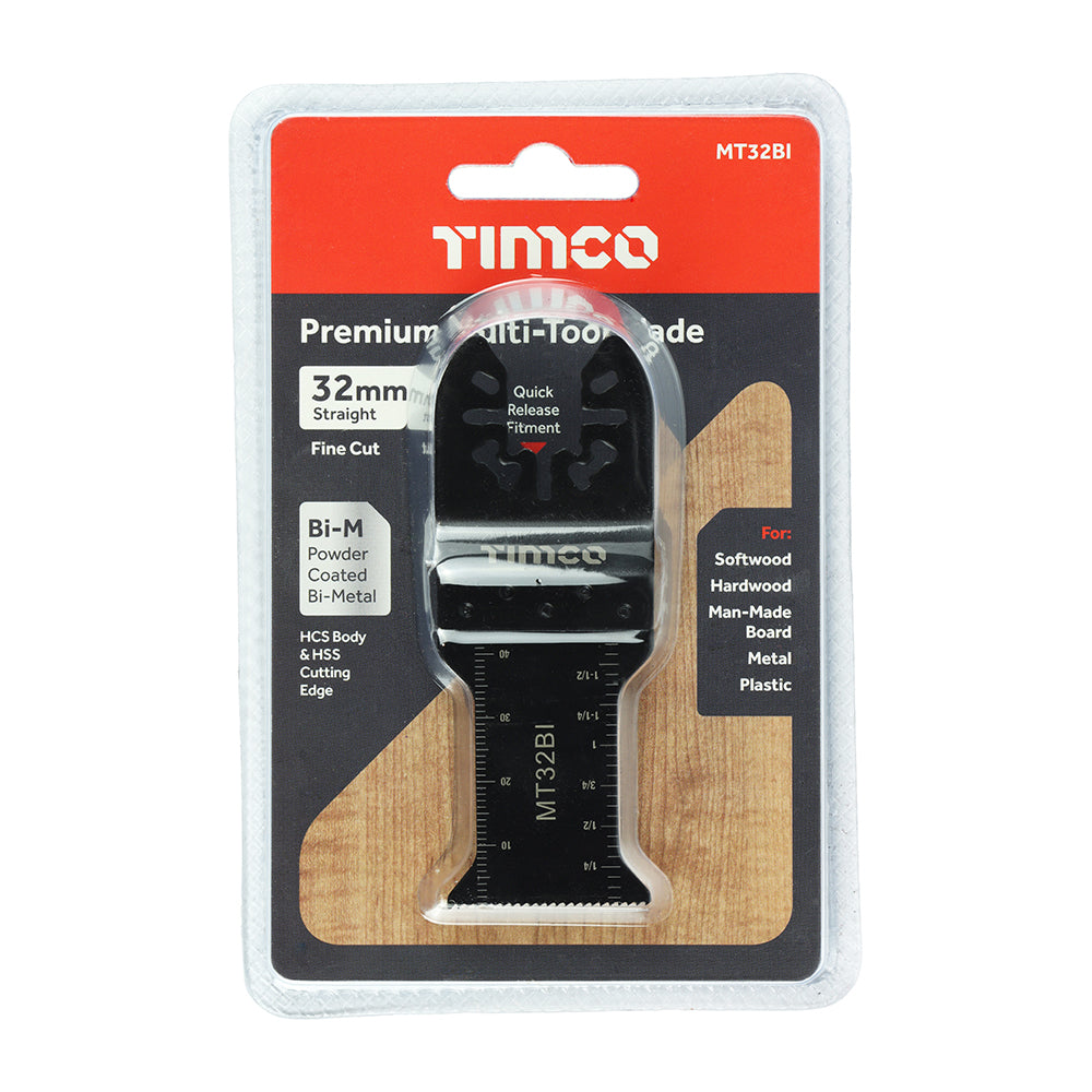 TIMCO Multi-Tool Fine Cut Blade For Wood/Metal Bi-Metal - 32mm - Image