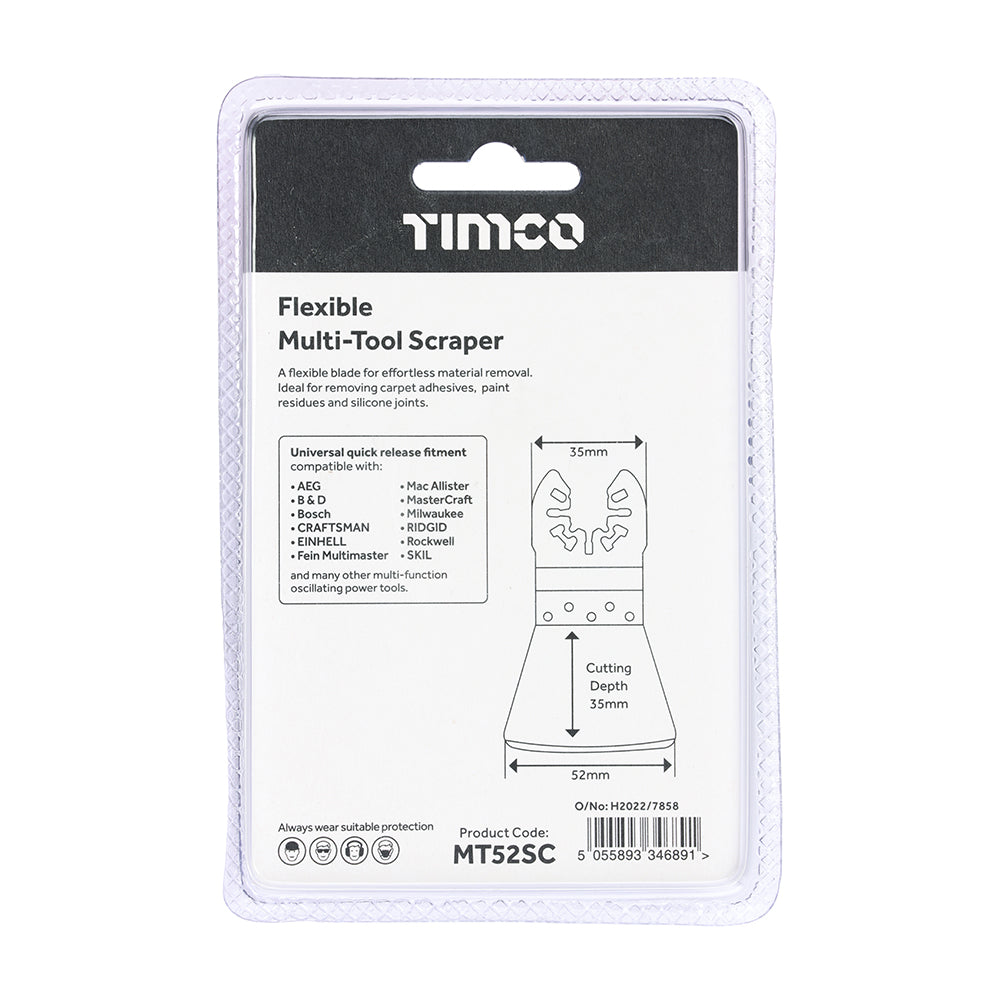 TIMCO Multi-Tool Flexible Scraper Blade - 52mm - Image