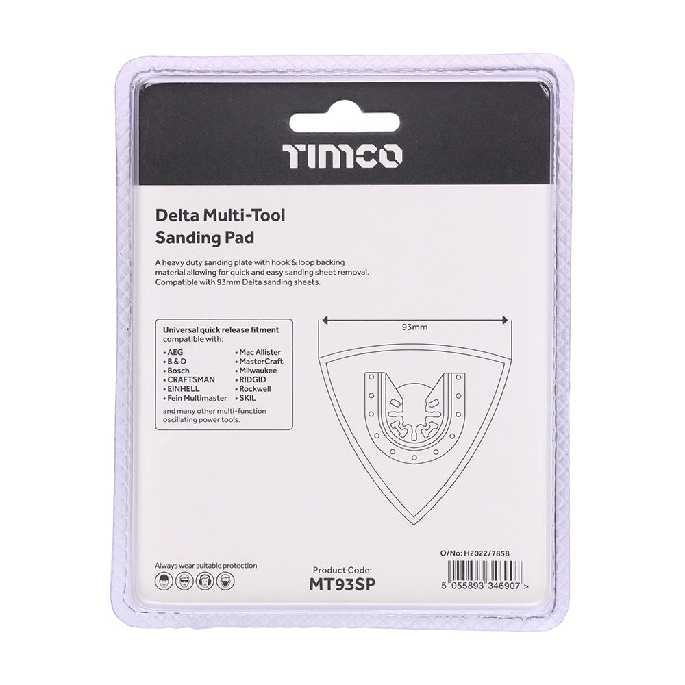 TIMCO Multi-Tool Delta Sanding Pad - 93mm - Image