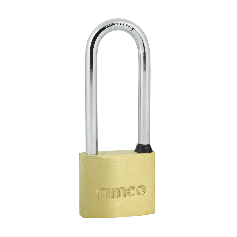 TIMCO Brass Padlock Long Shackle - 40mm - Image