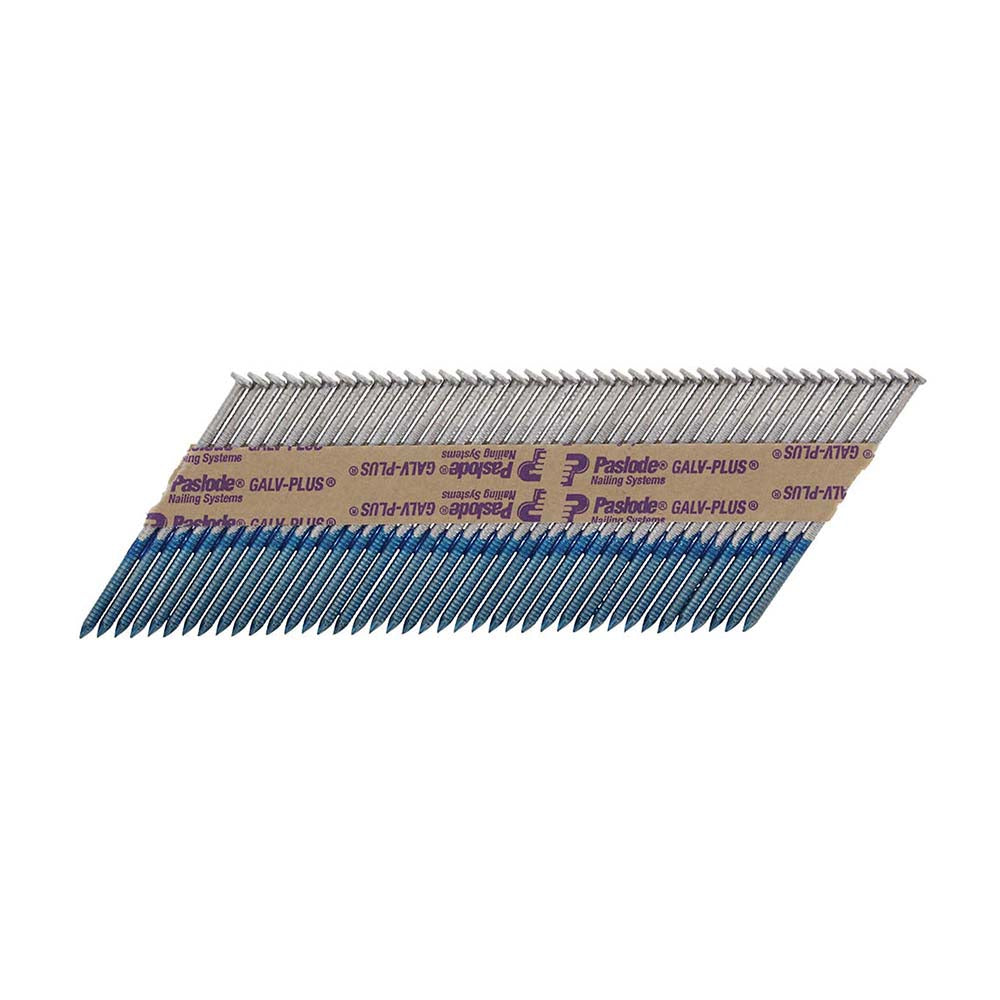 Paslode IM360Ci Nails & Fuel Cells Trade Pack Ring Shank Galvanised + - 2.8 x 63/3CFC - Image