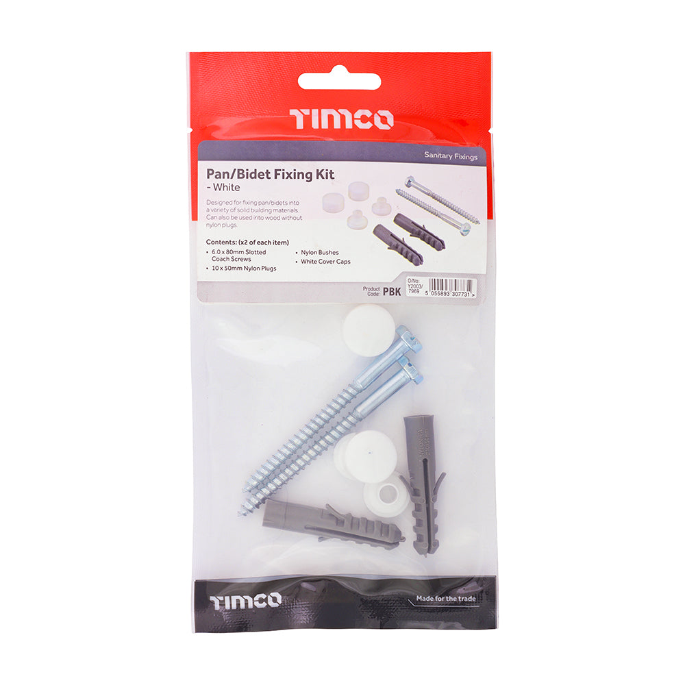 TIMCO Pan/Bidet Fixing Kit - Pan Kit - Image
