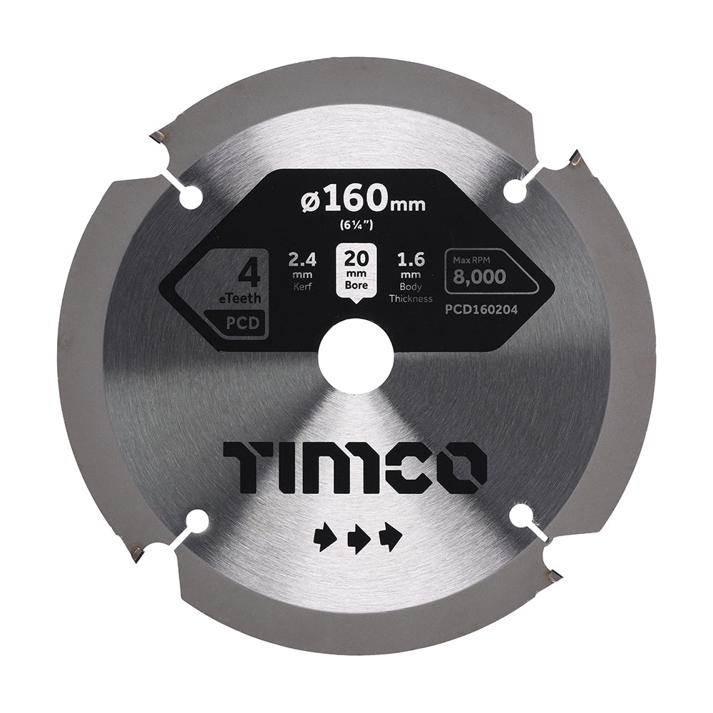 TIMCO PCD Fibre Cement Saw Blade - 160 x 20 x 4T - Image