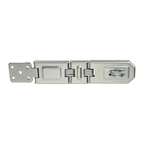 TIMCO Hasp and Staple Double Hinged Silver - 200mm - Image