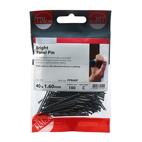 TIMCO Panel Pins Bright - 40 x 1.60 - Image