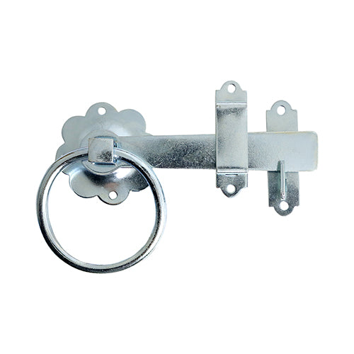 TIMCO Ring Gate Latch Plain Zinc - 6" - Image