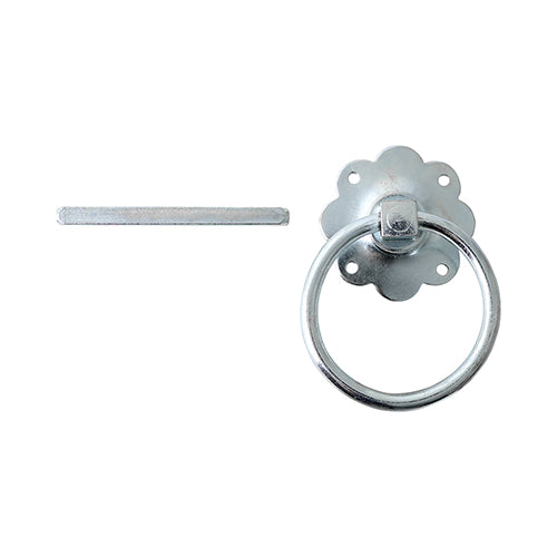 TIMCO Ring Gate Latch Plain Zinc - 6" - Image