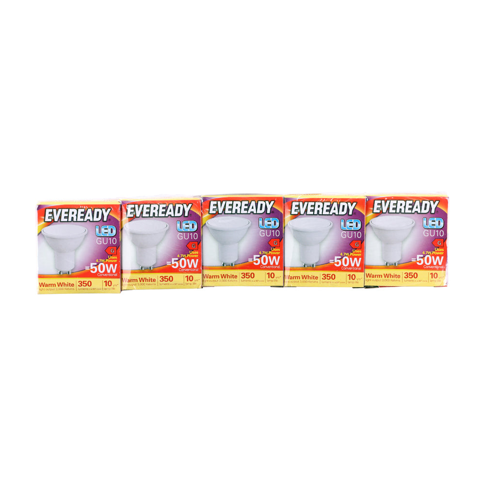 TIMCO Eveready LED Spot Light Bulb - GU10 - 320 Lumen - 4.7W - Warm Light - 320 Lumen - Image