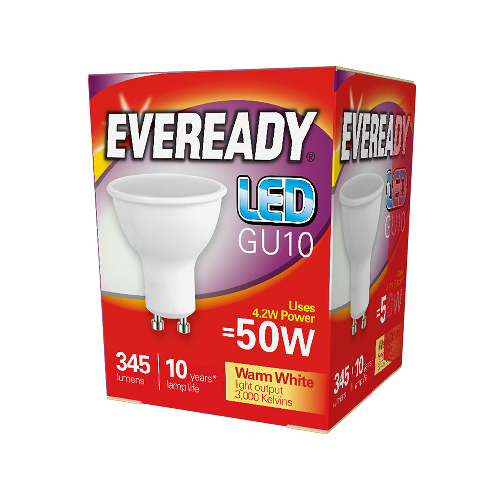 TIMCO Eveready LED Spot Light Bulb - GU10 - 320 Lumen - 4.7W - Warm Light - 320 Lumen - Image