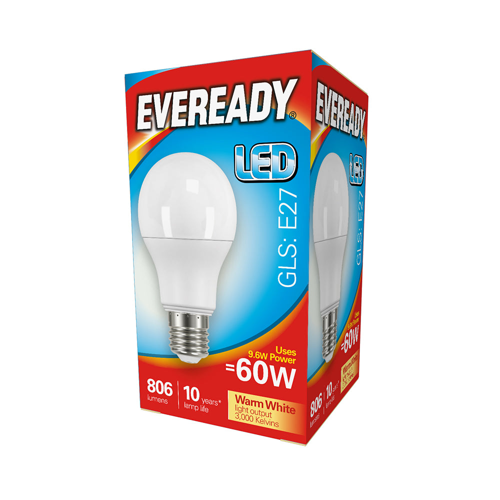 TIMCO Eveready LED GLS Light Bulb - E27 - 806 Lumen - 8.8W - Warm Light - 806 Lumen - Image