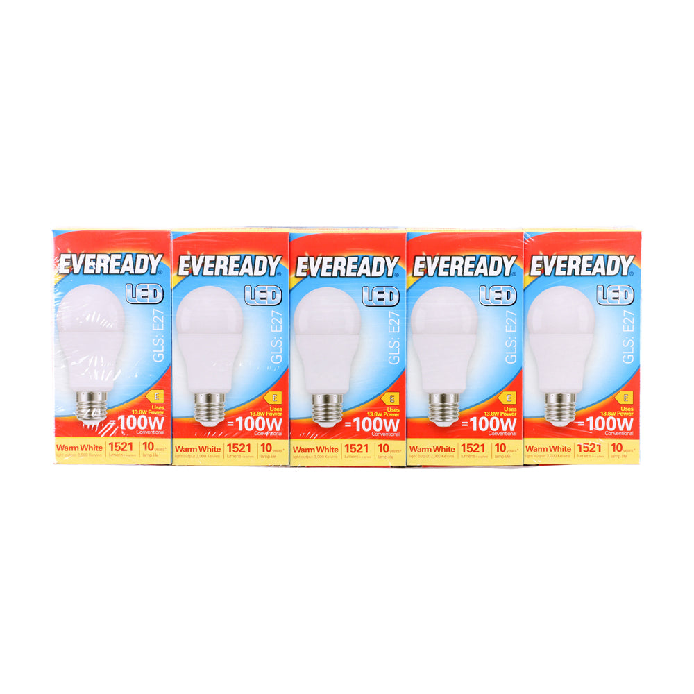 TIMCO Eveready LED GLS Light Bulb - E27 - 1521 Lumen - 13.8W - Warm Light - 1521 Lumen - Image