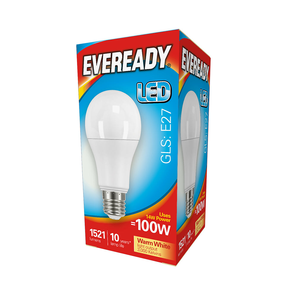 TIMCO Eveready LED GLS Light Bulb - E27 - 1521 Lumen - 13.8W - Warm Light - 1521 Lumen - Image