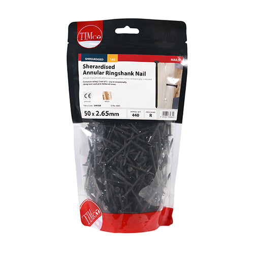 TIMCO Annular Ringshank Nails Sherardised - 50 x 2.65 - Image