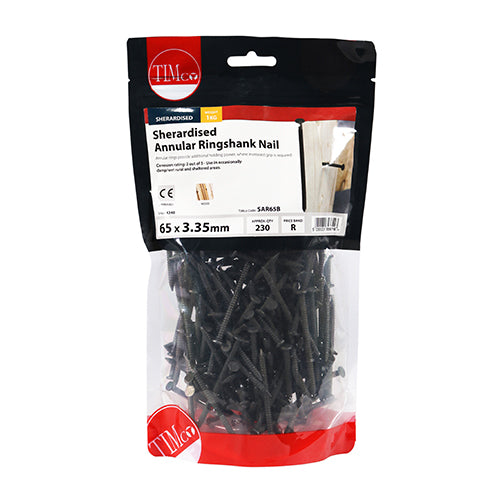 TIMCO Annular Ringshank Nails Sherardised - 65 x 3.35 - Image