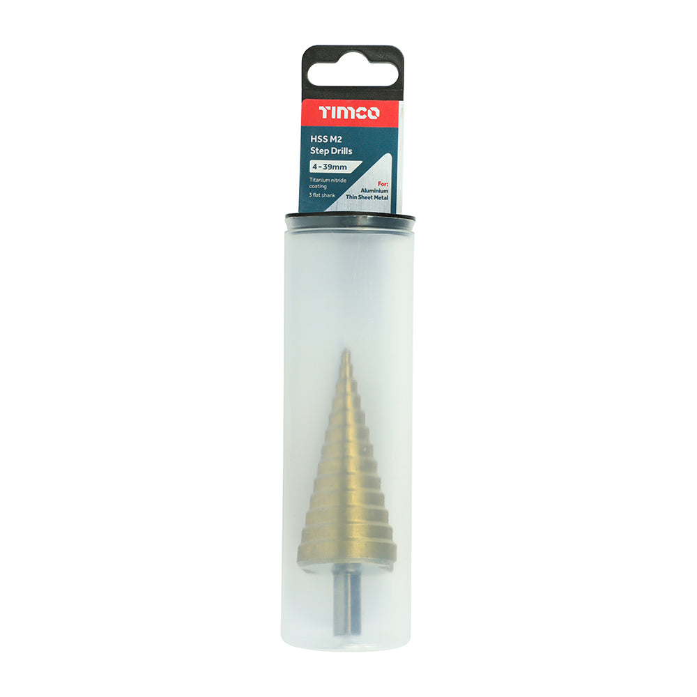 TIMCO Step Drill M2 HSS TiN - 4-39mm - Image