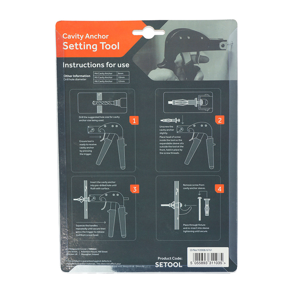 TIMCO Cavity Anchors Setting Tool - Image