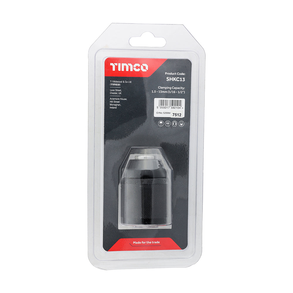 TIMCO Single Handed Keyless Chuck - 1/2" - Image