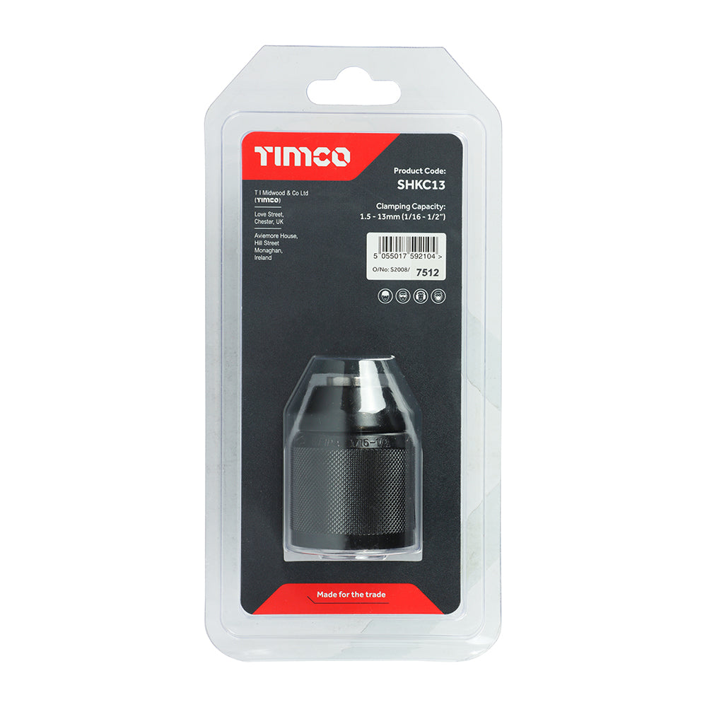 TIMCO Single Handed Keyless Chuck - 1/2" - Image
