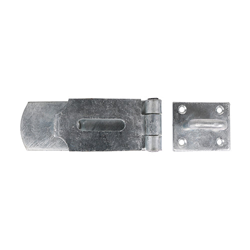TIMCO Heavy Duty Swivel Pattern Hasp & Staple Bolt On Hot Dipped Galvanised - 8" - Image