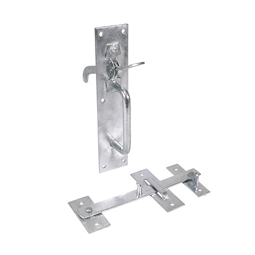 TIMCO Suffolk Latch Medium Duty Hot Dipped Galvanised - 205 x 45mm - Image