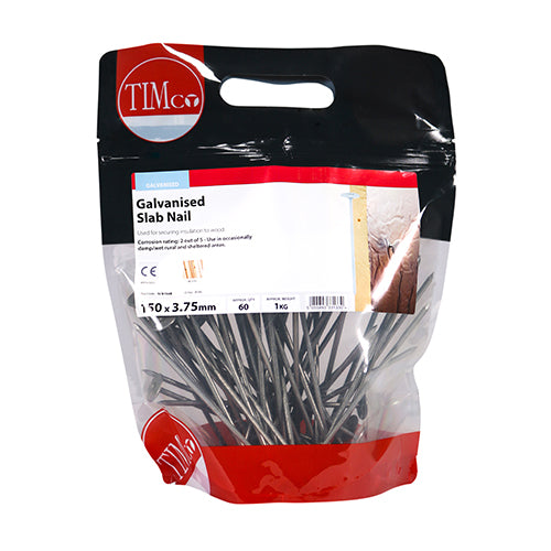 TIMCO Slab Nails Galvanised - 150 x 3.75 - Image