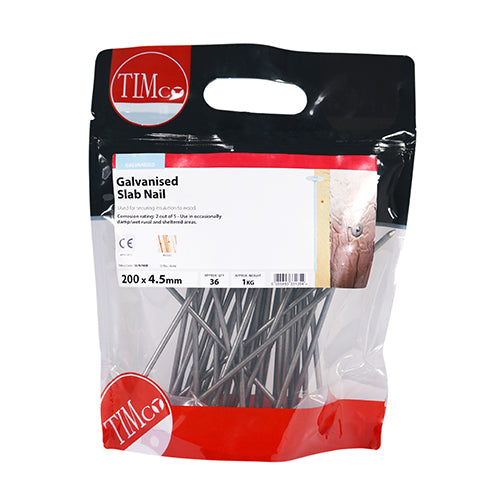 TIMCO Slab Nails Galvanised - 200 x 4.50 - Image