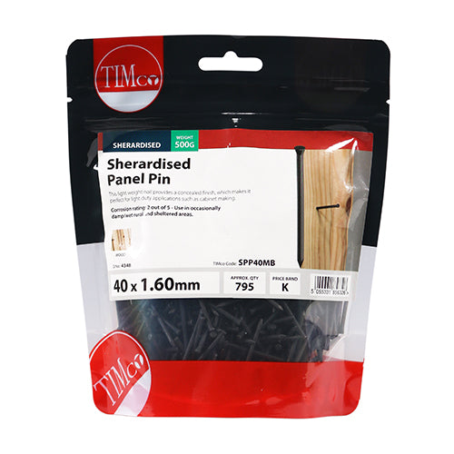 TIMCO Panel Pins Sherardised - 40 x 1.60 - Image