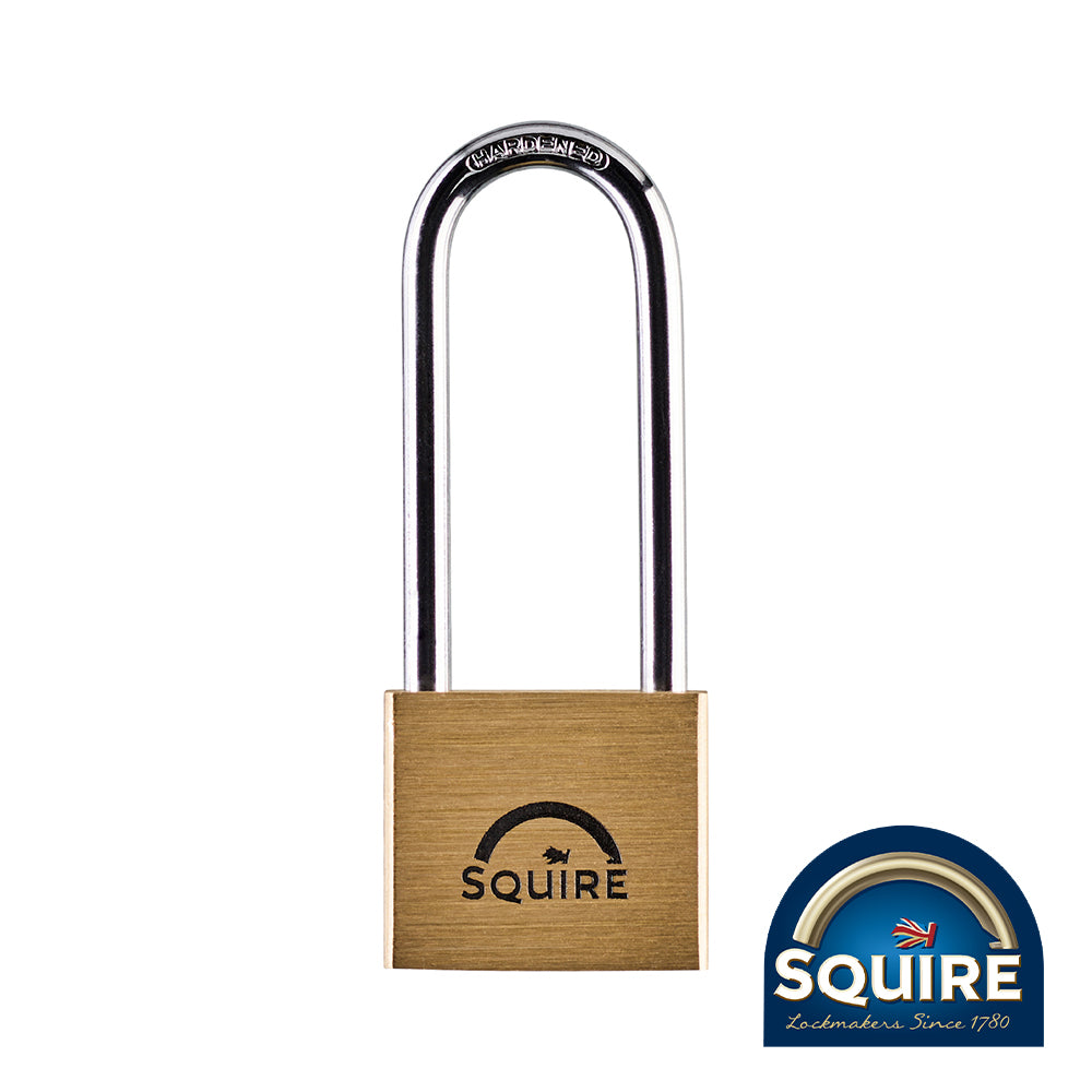 TIMCO Premium Brass Lion Padlock - 2.5" Stainless Steel Shackle - 40mm - Image