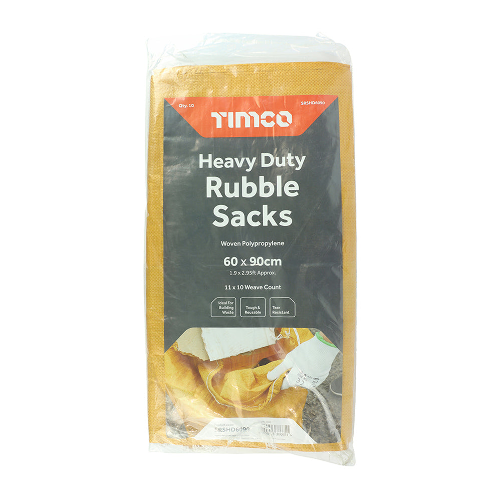 TIMCO Heavy Duty Rubble Sacks - 60 x 90cm - Image