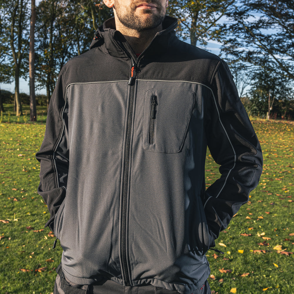 TIMCO Softshell Jacket - Grey/Black - X Large - Image