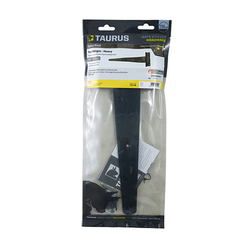 TIMCO Strong Tee Hinges Black - 10" - Image