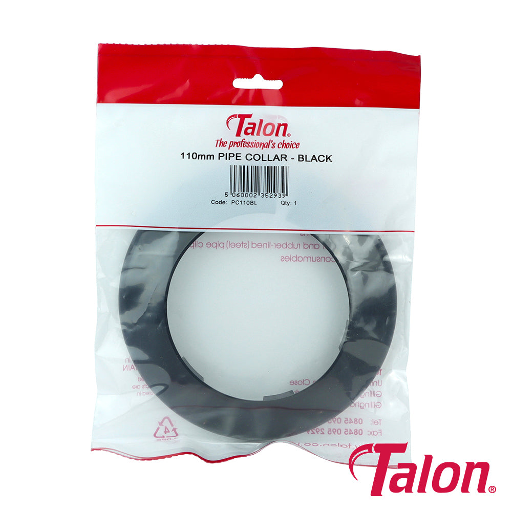 Talon Pipe Collar Black - 110mm - Image