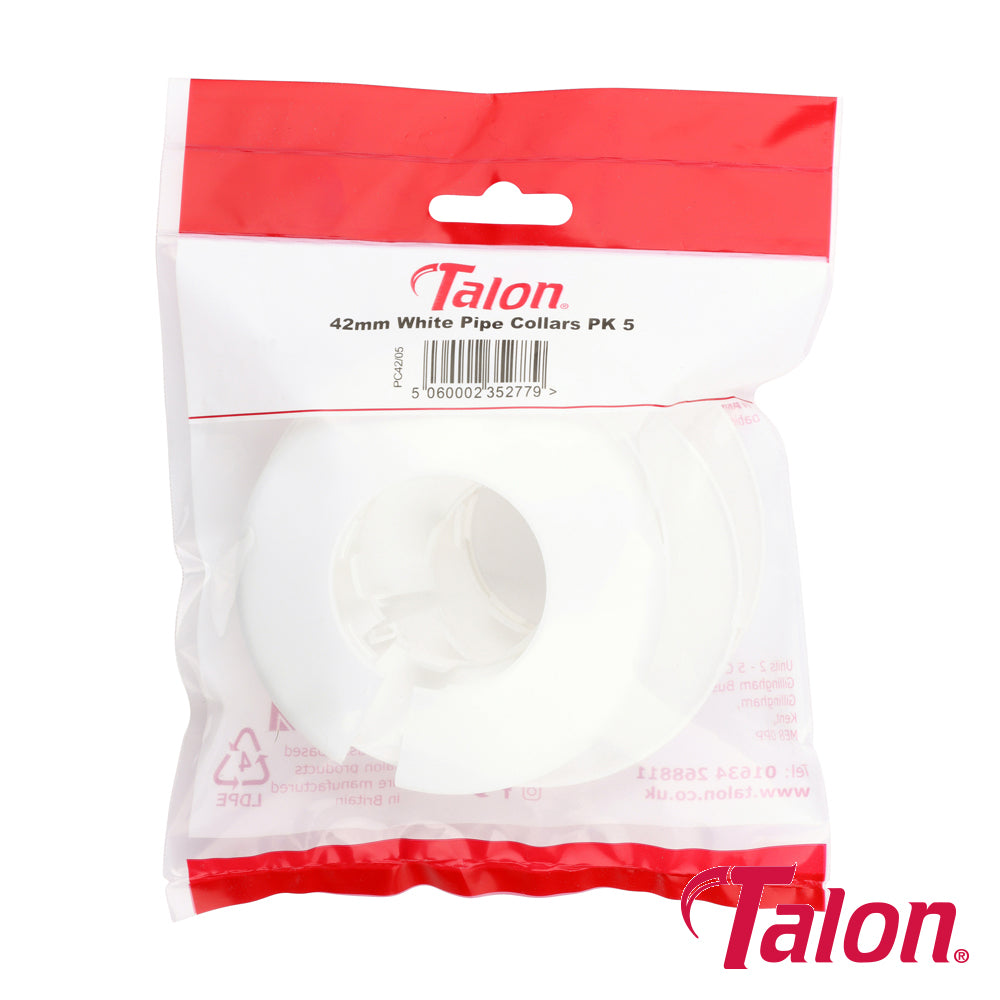TIMCO Pipe Collar - White - PC42 - 42mm - Image