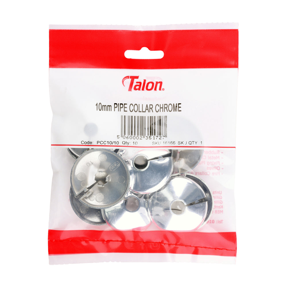 TIMCO Pipe Collar - Chrome - PCC10 - 10mm - Image