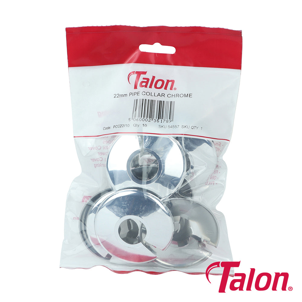 Talon Pipe Collar Chrome - 22mm - Image