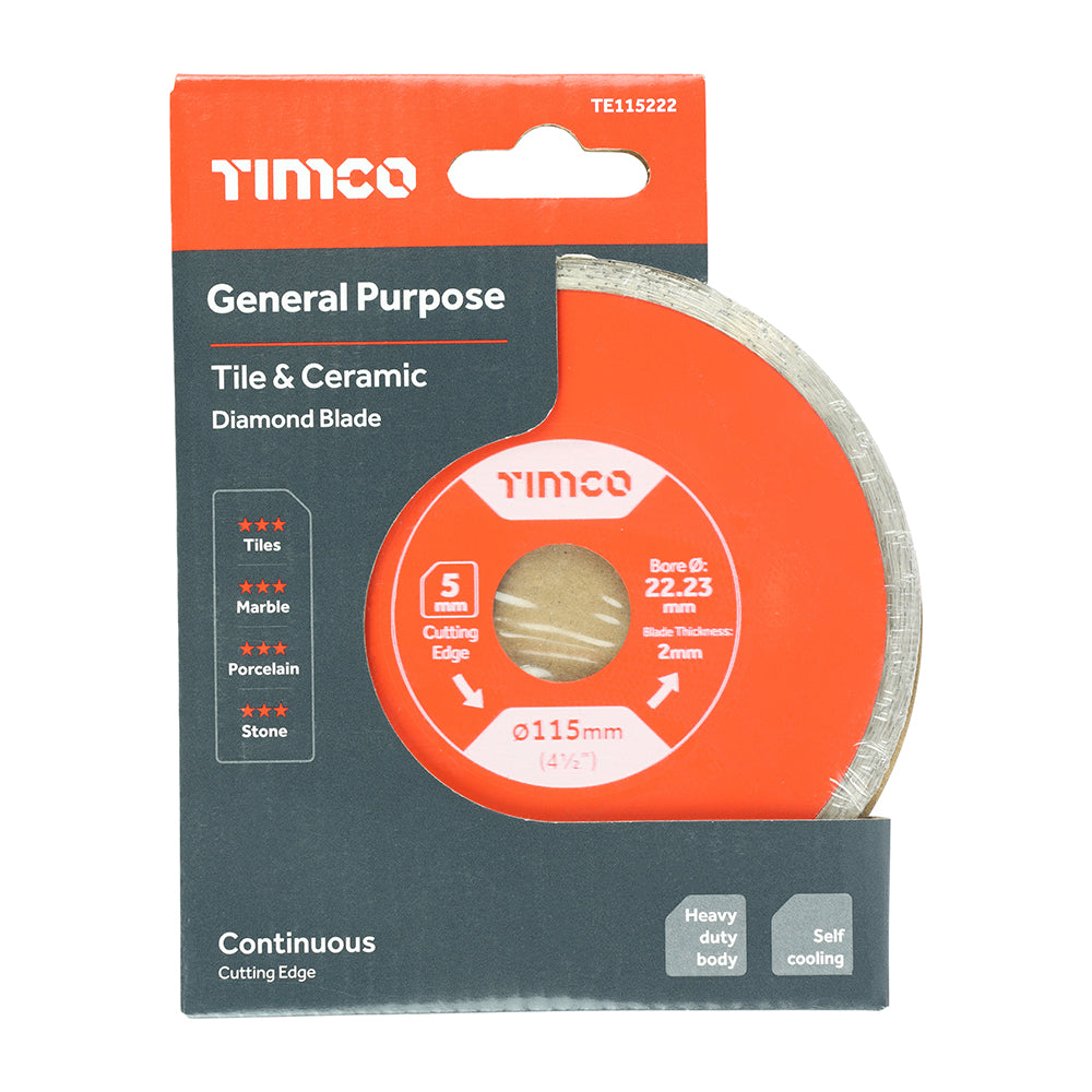 TIMCO General Purpose Tile & Ceramic Blade - 115 x 22.2 - Image