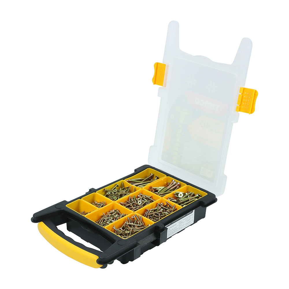 TIMCO Solo Countersunk Gold Woodscrews Mixed Tray - 1200pcs - Image