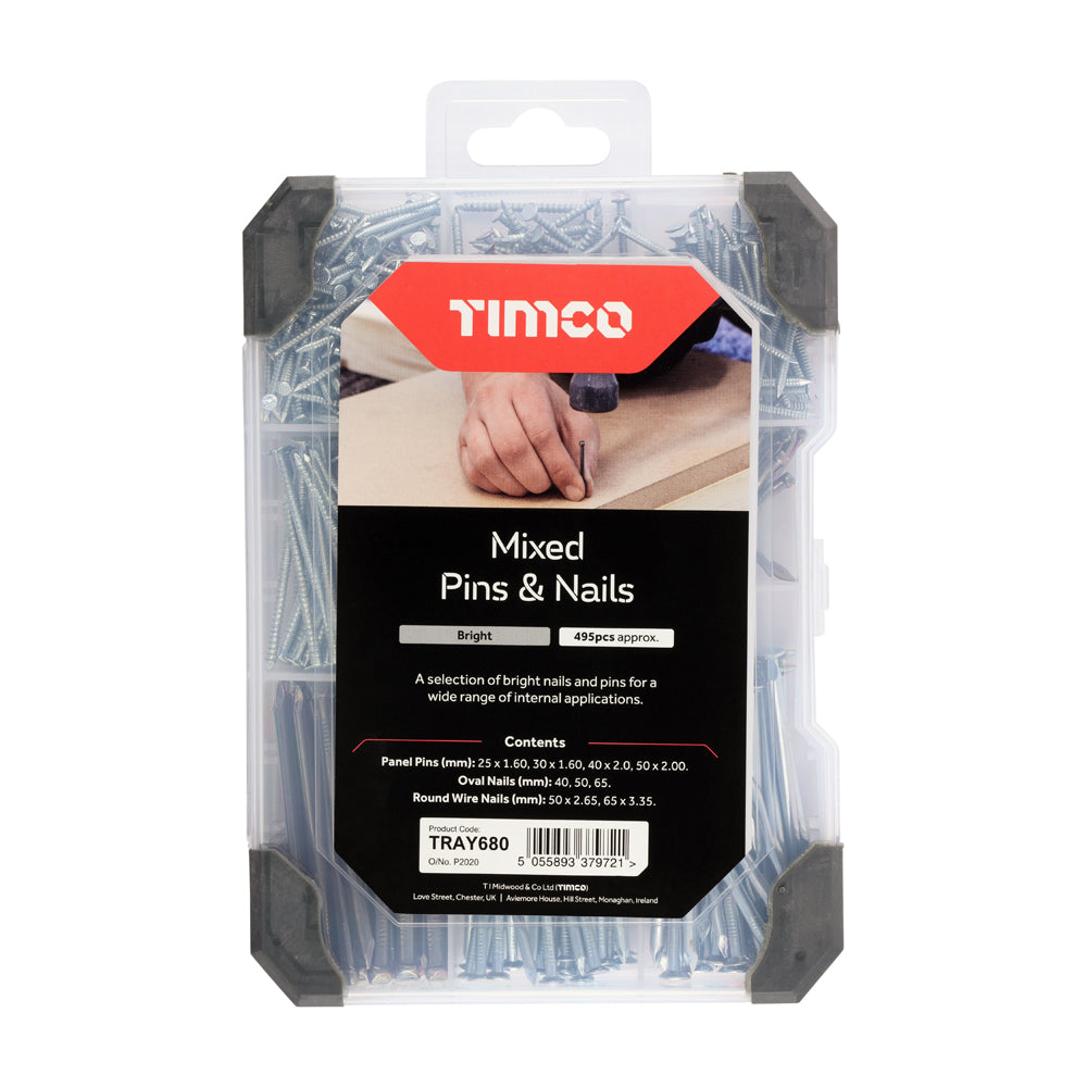 TIMCO Pins & Nails Mixed Tray
- 495pcs - Image