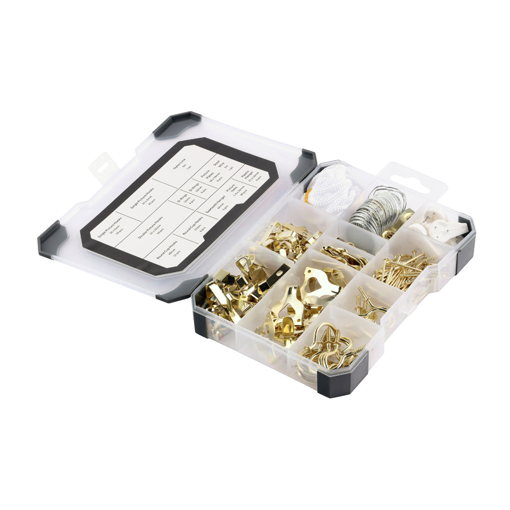TIMCO Picture Hanging Kit Mixed Tray - 179pcs - Image