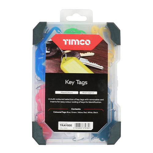 TIMCO Key Tags Mixed Tray - 48pcs - Image